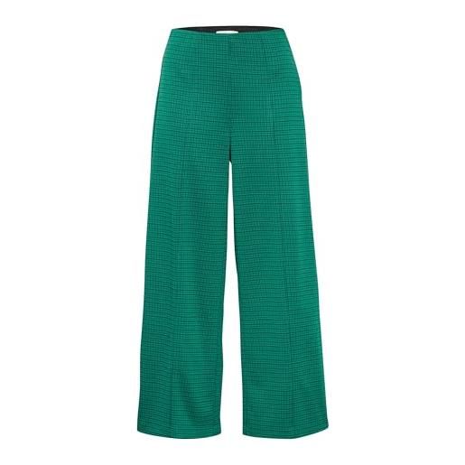 Ichi ihkate cameleon pa2 pantaloni eleganti da uomo, verde cadmio (185424), m donna