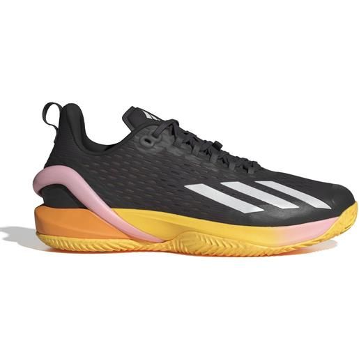 Adidas scarpe da tennis da uomo Adidas adizero cybersonic m clay - black/orange/pink