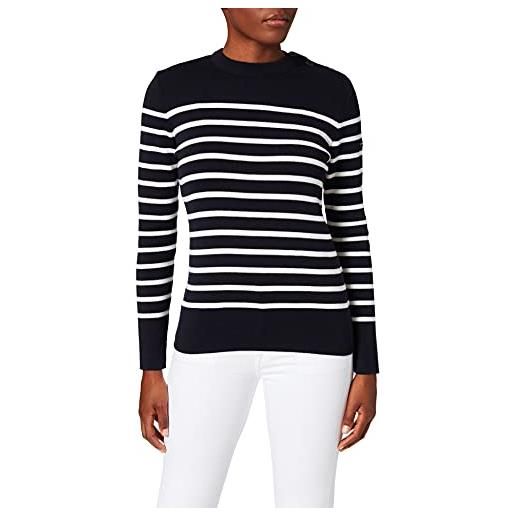 Armor-lux armor lux pull marin briac, maglione da donna, blu (bi5 rich navy/nature), 40 (taglia produttore: 2)