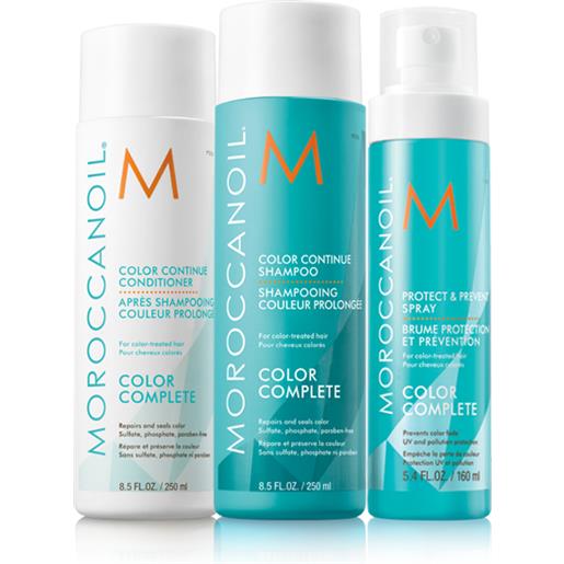 Moroccanoil color complete kit shampoo + conditioner + spray