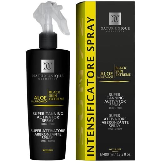 Natur Unique aloe ialuronico - black skin extreme attivatore abbronzatura, 400ml
