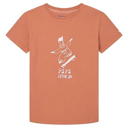 Pepe Jeans boomer, t-shirt bambini e ragazzi, arrancione (squash orange), 18 anni