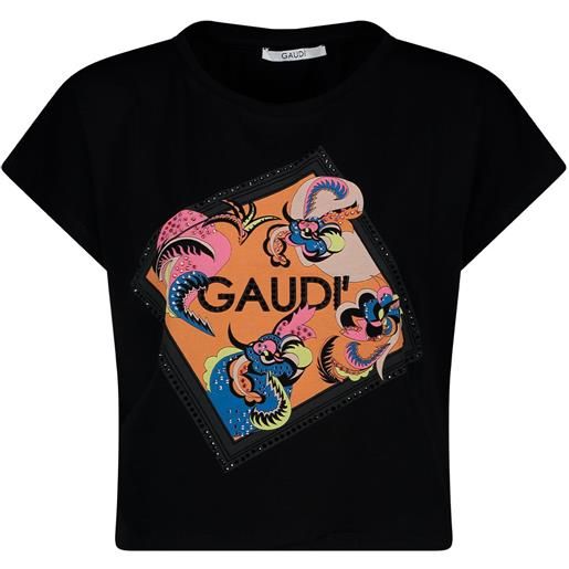 Gaudì t-shirt con stampa e logo