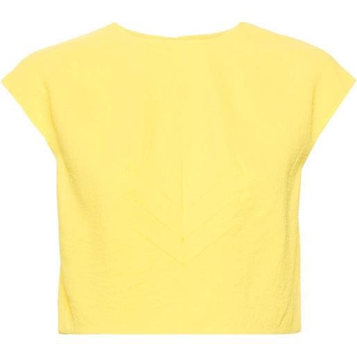 Emilia Wickstead blusa veronique - giallo