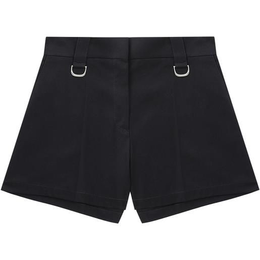 Off-White shorts con pieghe - nero