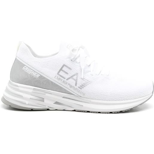Ea7 Emporio Armani sneakers con stampa - bianco
