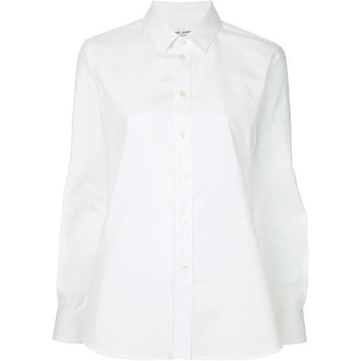 Saint Laurent camicia con colletto a punta - bianco