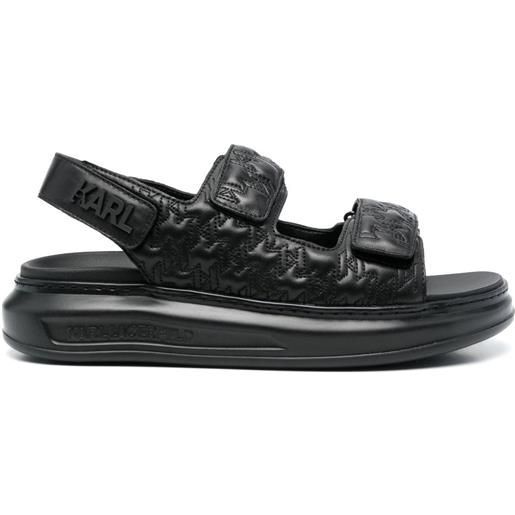 Karl Lagerfeld sandali con strappo - nero