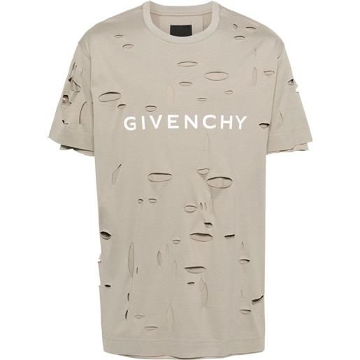 Givenchy t-shirt con dettaglio cut-out - toni neutri