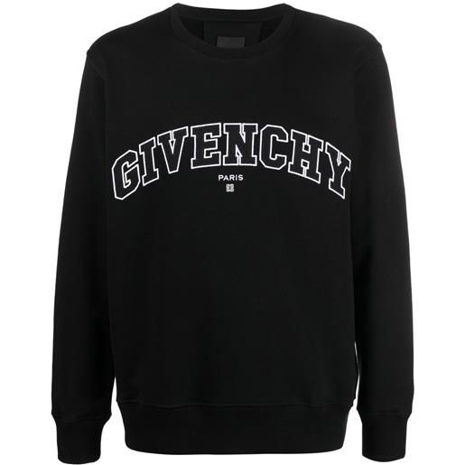 Givenchy felpa girocollo con stampa - nero