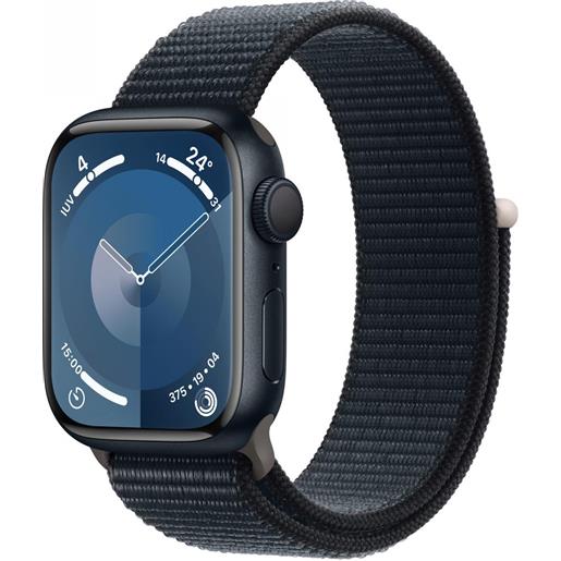 Apple watch series 9 gps cassa 41mm in alluminio mezzanotte con cinturino sport loop mezzanotte - mr8y3ql/a