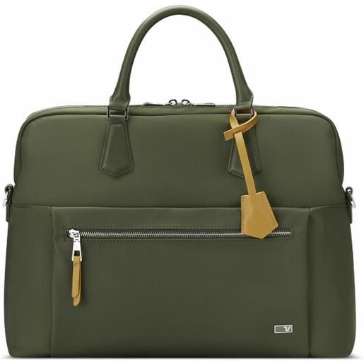 Roncato biz briefcase scomparto per laptop da 42 cm verde