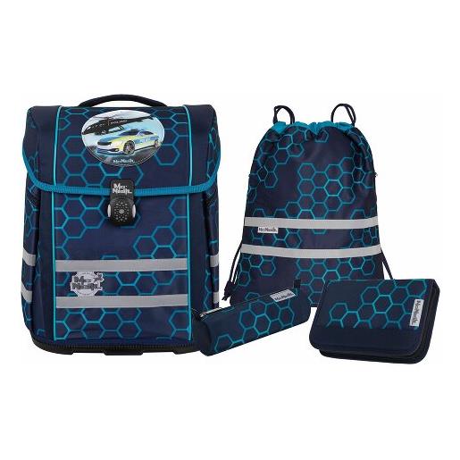 McNeill perfecto set di borse per la scuola 5 pezzi blu
