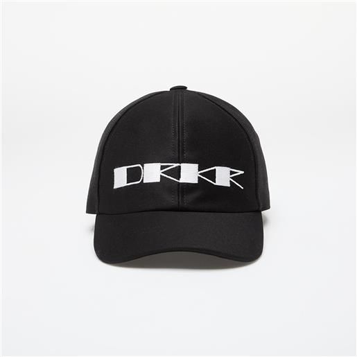 Rick Owens DRKSHDW baseball cap black/ milk