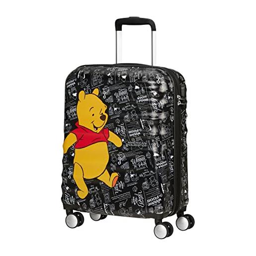 American Tourister wavebreaker disney - spinner s, bagaglio per bambini, 55 cm, 36 l, multicolore (winnie the pooh)