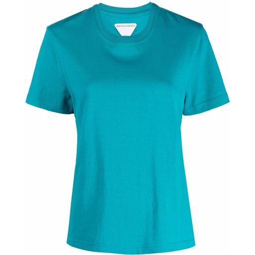 Bottega Veneta t-shirt con scollo ampio - blu