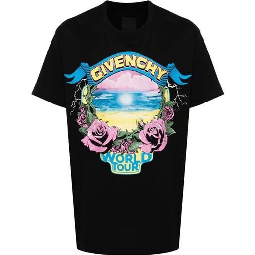 Givenchy t-shirt world tour - nero