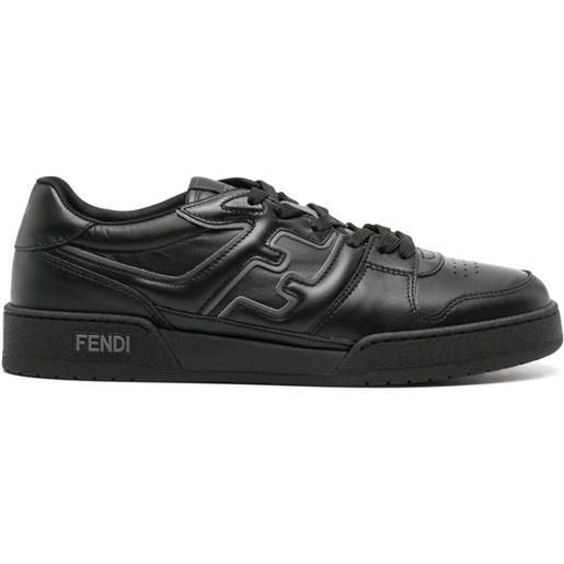 FENDI sneakers match bicolore in pelle - nero