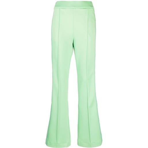 FENDI pantaloni sportivi con dettaglio cuciture - verde