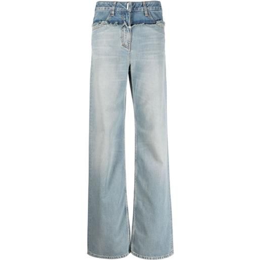 Givenchy jeans dritti a vita bassa - blu
