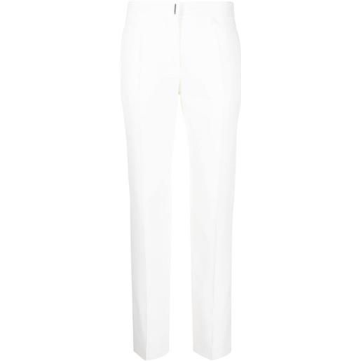 Givenchy pantaloni sartoriali con placca logo - bianco