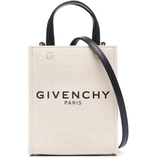 Givenchy borsa tote mini g - toni neutri