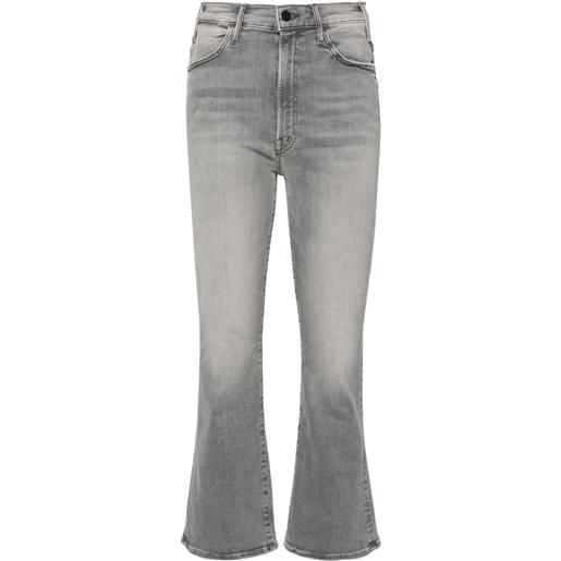 MOTHER jeans the hustler svasati con vita media - grigio