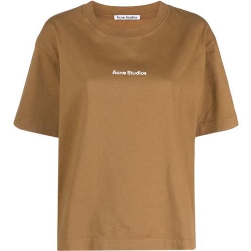 Acne Studios t-shirt con stampa - marrone