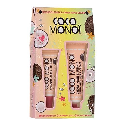 Coco Monoi kit lip balm + hand cream e crema mani 10+30mlml