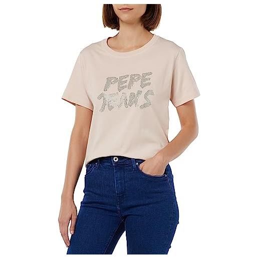 Pepe Jeans bria, t-shirt donna, bianco (white), m