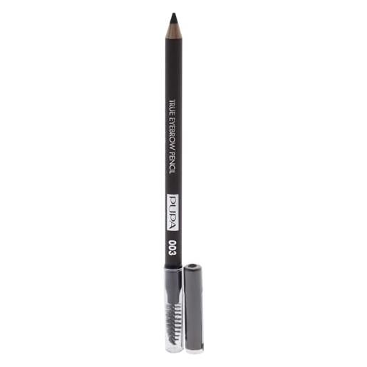 Pupa milanotrue matita per sopracciglia - totale fill matita per sopracciglia a lunga durata - impermeabile, marrone scuro 1.0 g