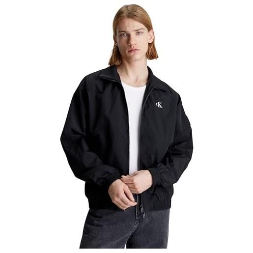 Calvin Klein Jeans giacca uomo unpadded harrington giacca da mezza stagione, nero (ck black), xs