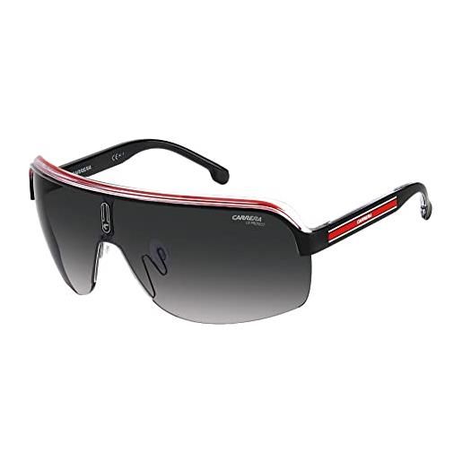 Carrera occhiali da sole topcar 1/n black red/grey shaded 99/1/115 uomo