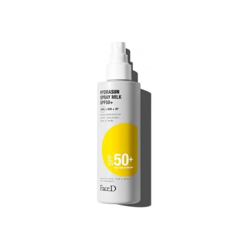 Face D hydrasun latte solare spray spf50+ per viso & corpo 150 ml