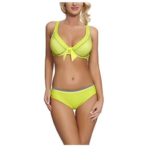 Verano completo bikini donna 2v3t1 (limone, eu 40 (it 46))