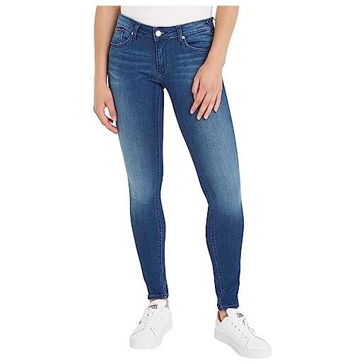 Tommy Hilfiger tommy jeans jeans donna sophie elasticizzati, blu (new niceville mid blue stretch), 31w / 30l