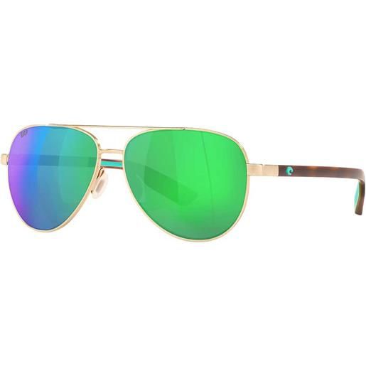 Costa peli mirrored polarized sunglasses oro green mirror 580g/cat2 uomo