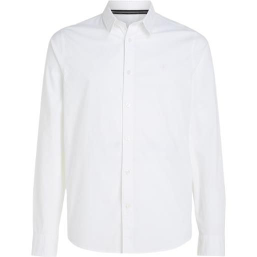 Calvin Klein Jeans slim stretch shirt camicia slim fit bianco uomo
