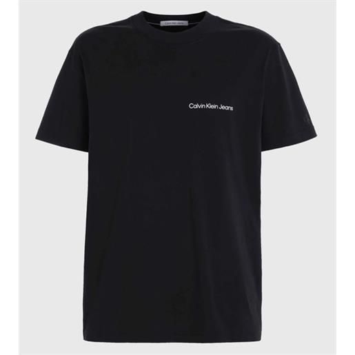 Calvin Klein Jeans institutional tee t-shirt m/m nera uomo