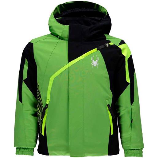 Spyder mini challenger jacket verde 3 years ragazzo