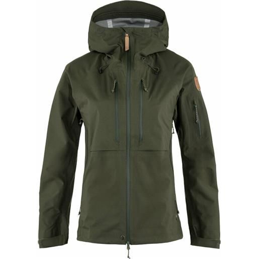 Fjällräven keb eco-shell jacket w deep forest l giacca outdoor