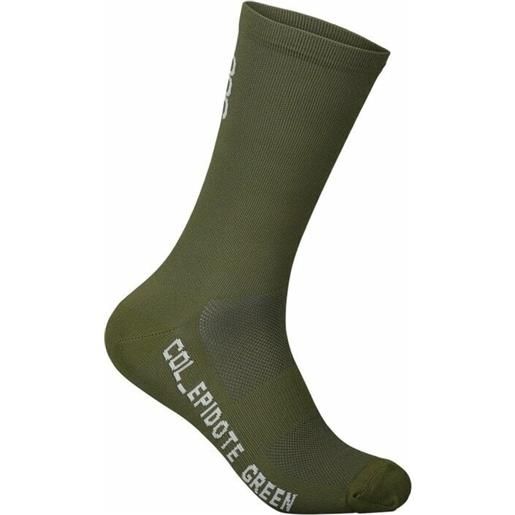 POC vivify sock long epidote green m calzini ciclismo