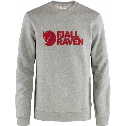 Fjällräven logo sweater m grey/melange l felpa outdoor