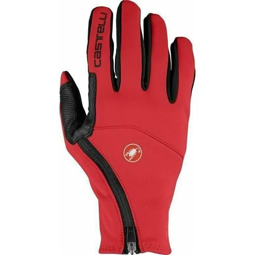 Castelli mortirolo glove red l guanti da ciclismo