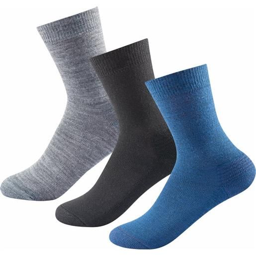 Devold daily merino medium sock 3 pack indigo mix 36-40 calze outdoor