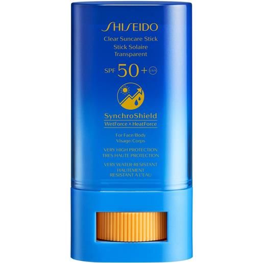 Shiseido clear suncare stick spf50+ 20gr stick solare alta prot. 