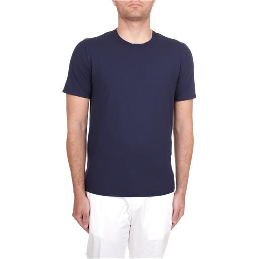 Fedeli Cashmere t-shirt manica corta uomo blu