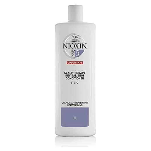 Nioxin Professional nioxin scalp therapy revitalising conditioner sistema 5 | conditioner anticaduta, riduce la caduta dei capelli | per capelli trattati chimicamente leggermente assottigliati, 1000ml