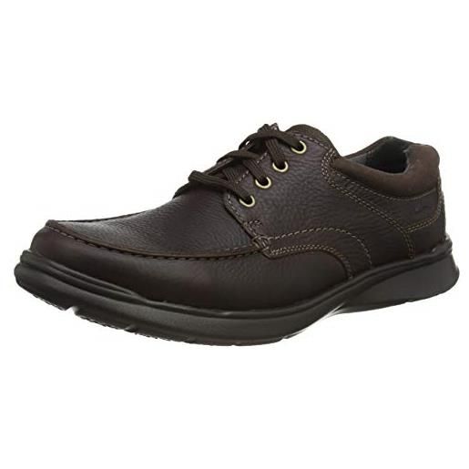 Clarks cotrell edge, scarpe uomo, nero oily leather, 43 eu