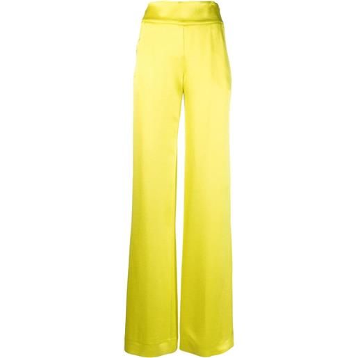 Genny pantaloni dritti a vita alta - giallo